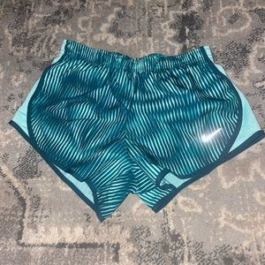 nike, size small, girls, blue shorts